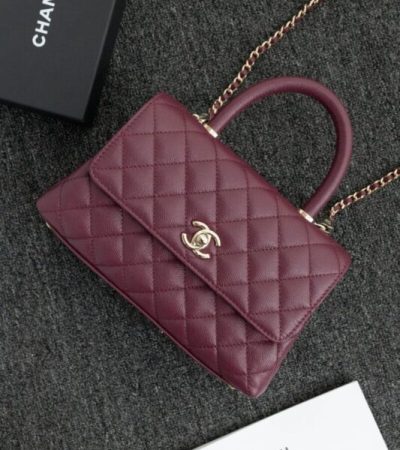 Replica CHANEL 23P Coco Burgundy - elite superclone designer purse