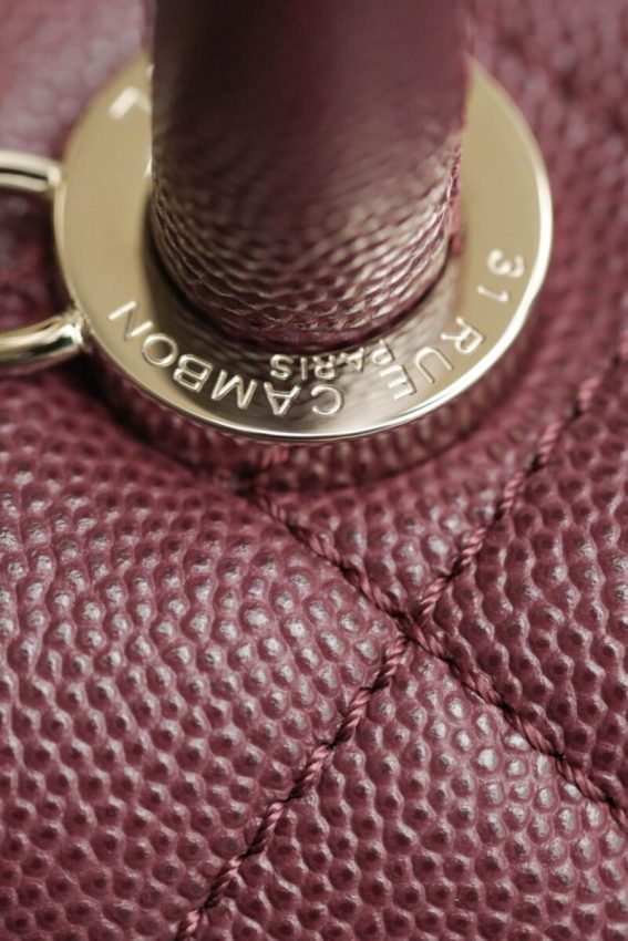 Replica CHANEL 23P Coco Burgundy - 1:1 designer replica handbag