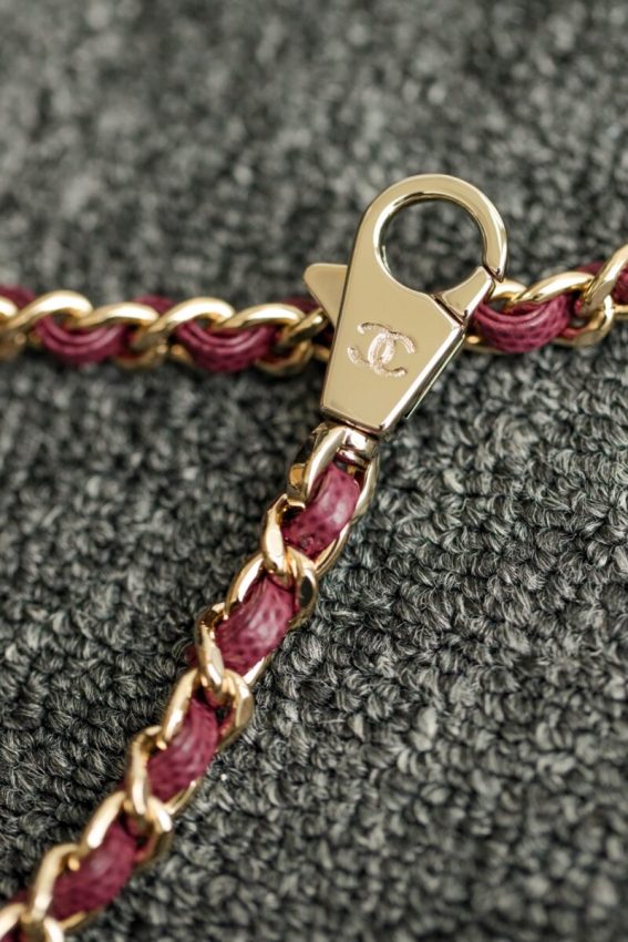 Replica CHANEL 23P Coco Burgundy - best quality luxury bag dupe
