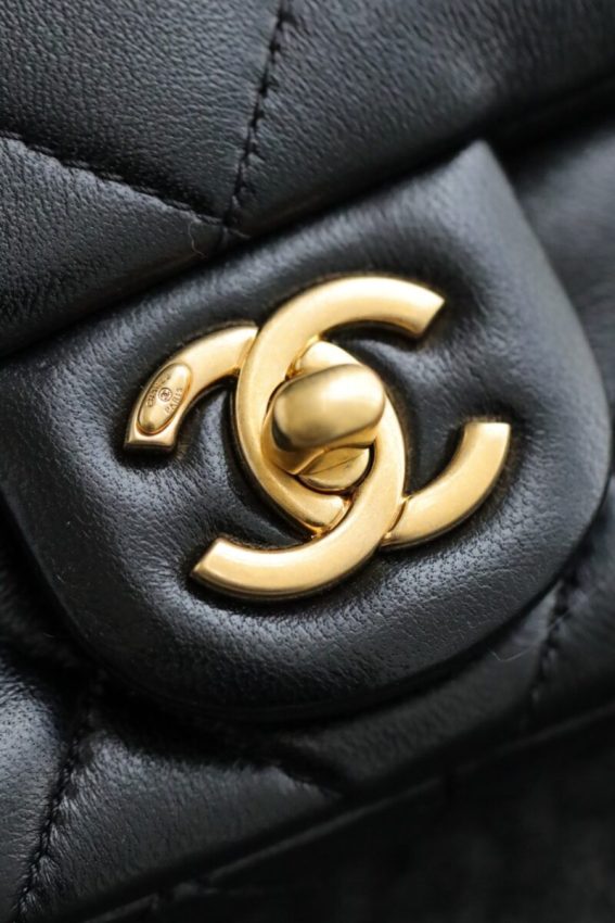 Replica CHANEL CF Double Pearl Black - premium 1:1 fake handbag model