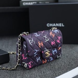 Replica CHANEL 24s Graffiti Classic Flap Mini - top-rated replica designer bag