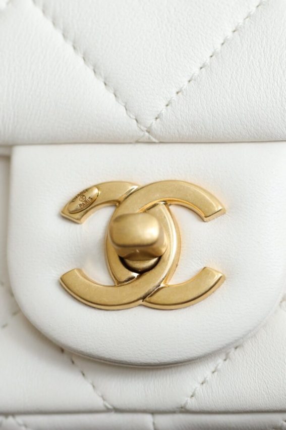 Replica CHANEL CF Double Pearl White - 1:1 designer replica handbag