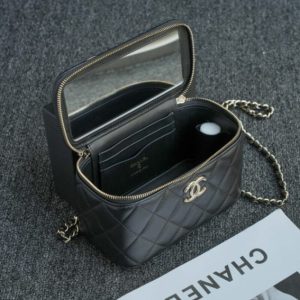 Replica CHANEL 24s Pearl Handle Box Black - best-selling designer handbag dupe