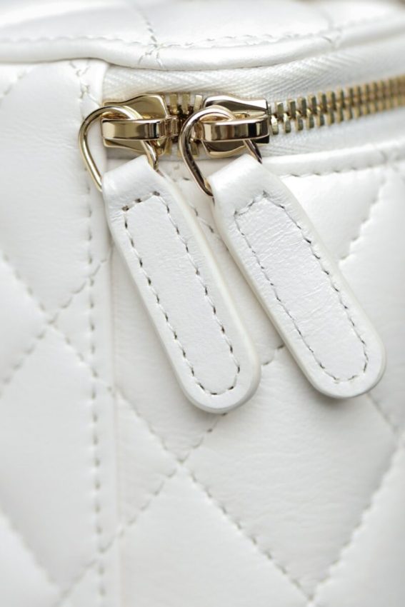 Replica CHANEL 24s Pearl Handle Box White - elite superclone designer purse