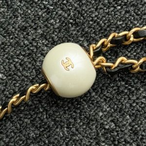 Replica CHANEL 24s Double Pearl Woc Black - near-authentic luxury replica handbag