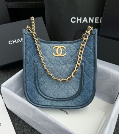 Replica CHANEL 23S Hobo Denim - high-end fake designer purse