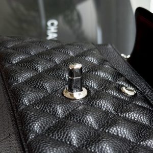 Replica CHANEL Classic Flap 23cm Black Silver - high-quality designer bag clone