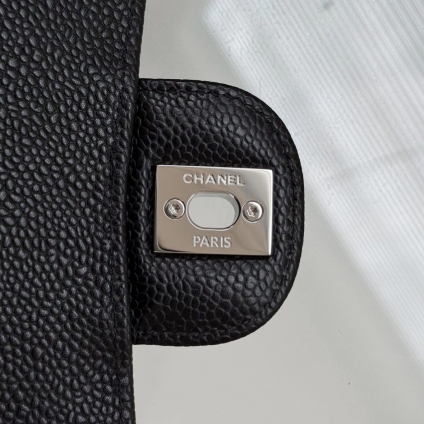 Replica CHANEL Classic Flap 23cm Black Silver - near-authentic luxury replica handbag