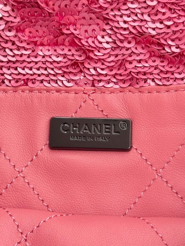 Replica CHANEL Sequin Shoulder Bag Pink - premium-grade designer purse dupe