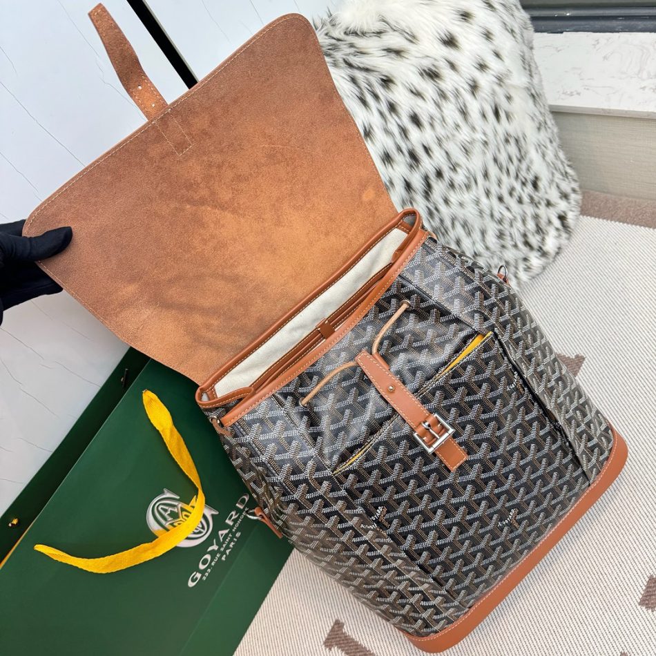 Goyard Alpin MM Backpack Brown