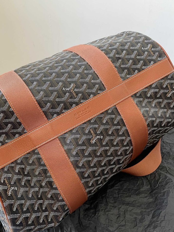 Goyard Dupe Barrel 40 Bag Brown
