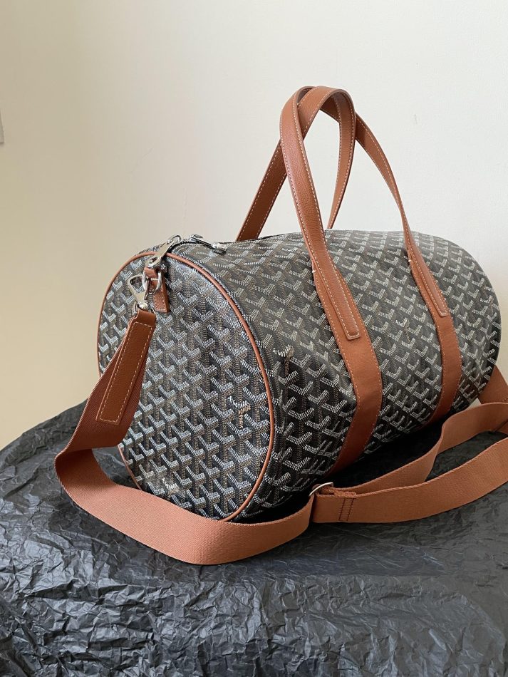 Goyard Dupe Barrel 40 Bag Brown