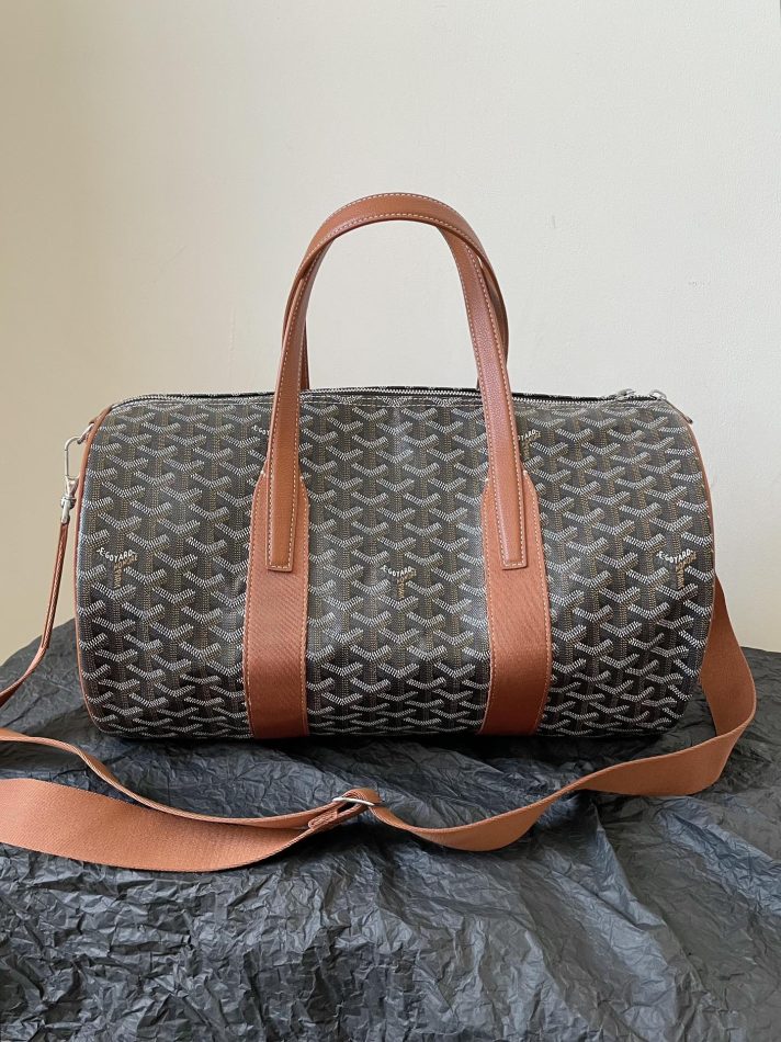 Goyard Dupe Barrel 40 Bag Brown