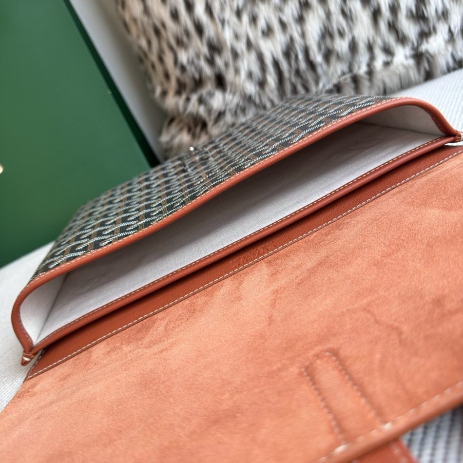 Dupe Goyard Coursier Messenger Bag Brown