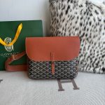 Dupe Goyard Coursier Messenger Bag Brown