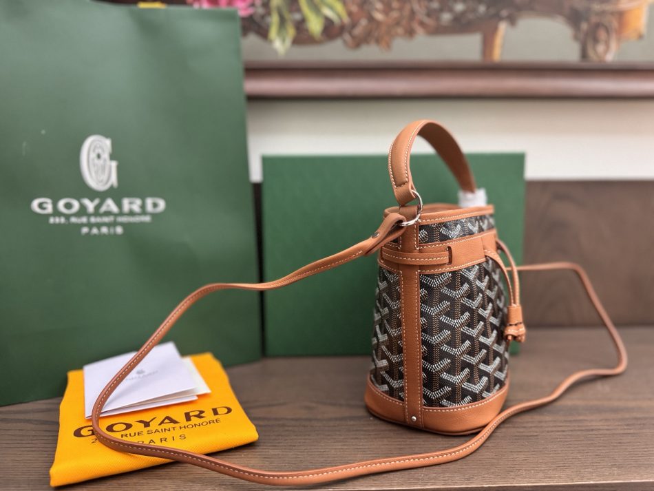 Goyard Petit Flot Mini Bucket Brown