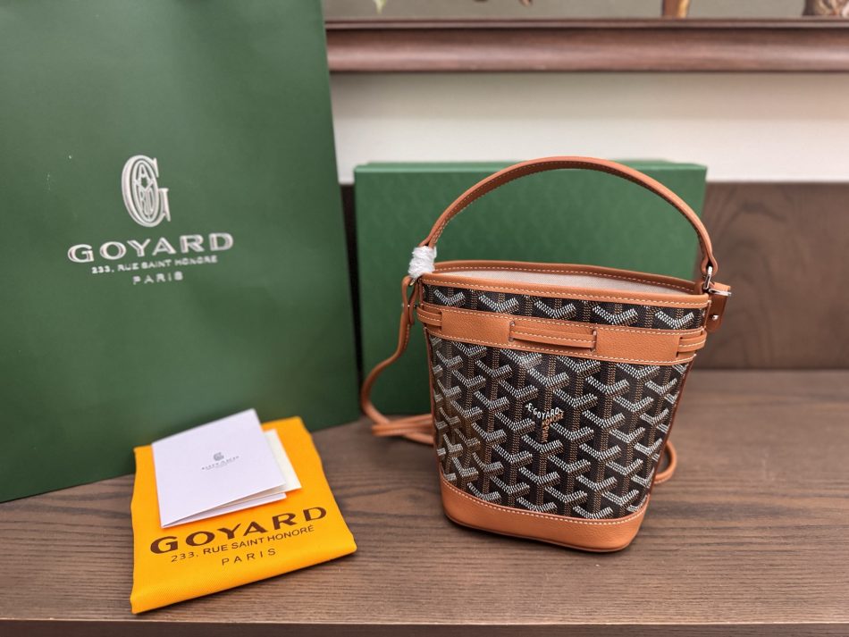 Goyard Petit Flot Mini Bucket Brown