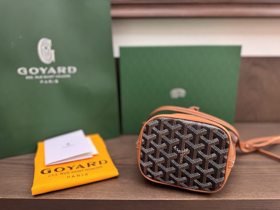Goyard Petit Flot Mini Bucket Brown