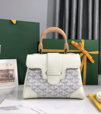 Goyard Saigon Souple Mini Bag White