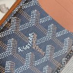 Goyard Bourbon Zipped Card Holder Brown