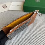 Goyard Bourbon Zipped Card Holder Brown