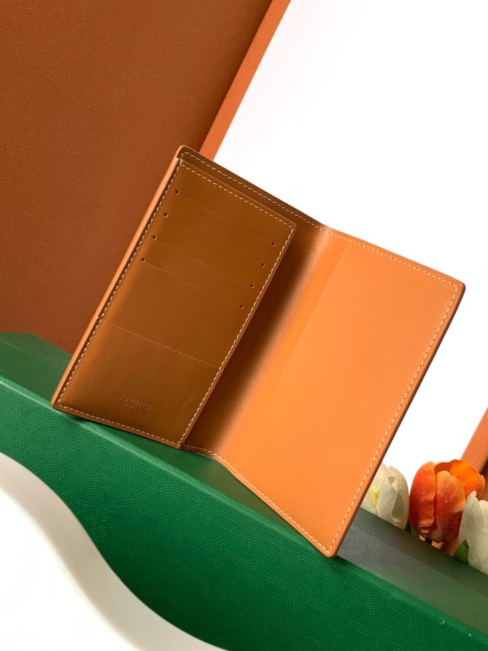 Goyard Grenelle Passport Cover Brown