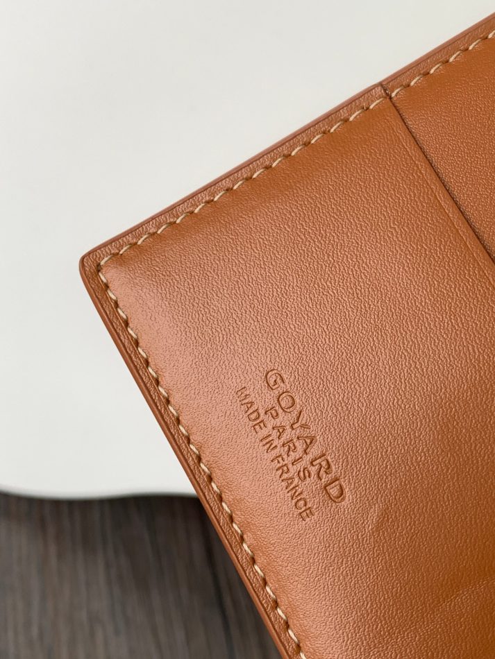 Goyard Grenelle Passport Cover Brown