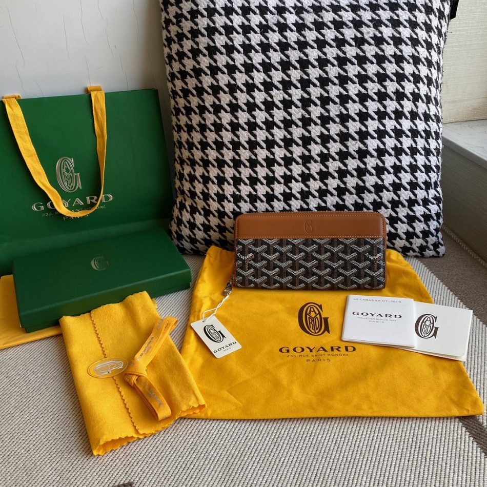 Goyard Matignon GM Wallet Brown