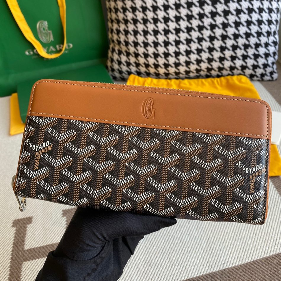 Goyard Matignon GM Wallet Brown