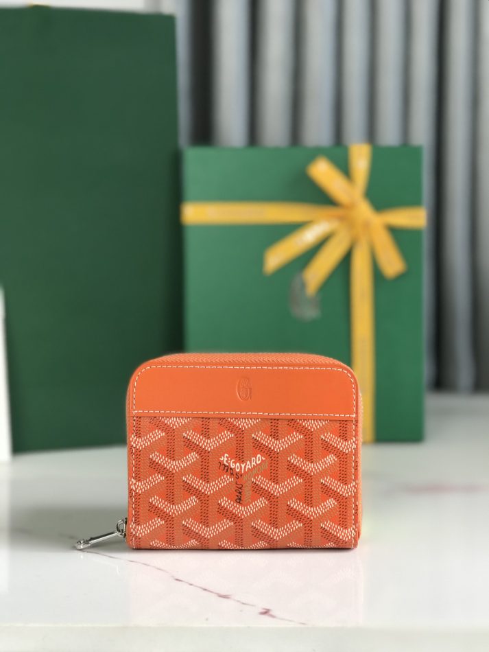 Goyard Matignon PM Mini Wallet Orange