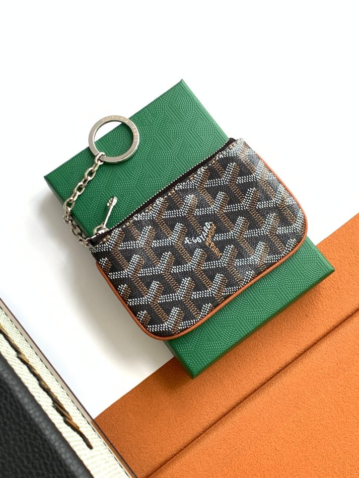 Goyard Senat Mini Key Pouch Brown