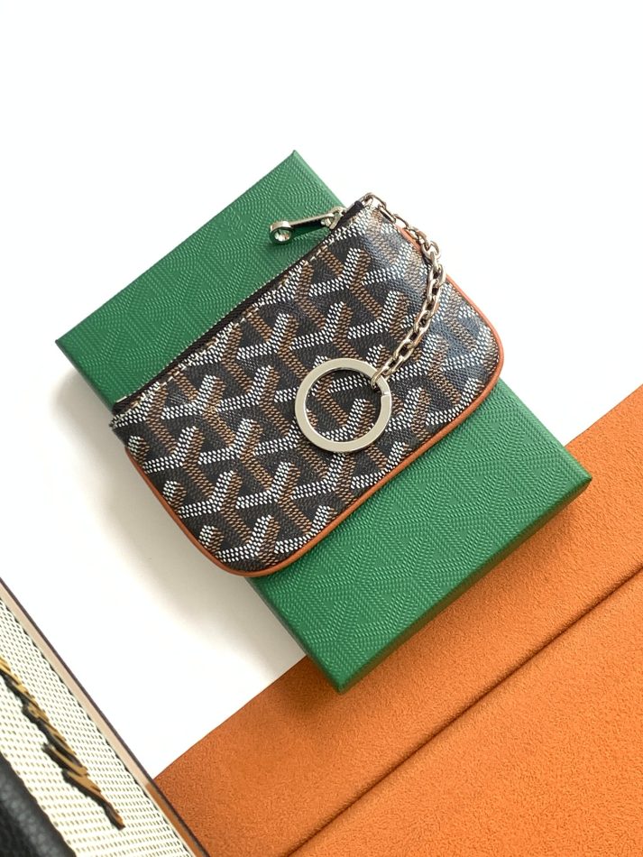 Goyard Senat Mini Key Pouch Brown